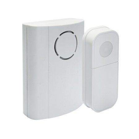 Iq America WD1020 Wireless Battery Operated Contemporary Door Chime Door Bell with Button 2 Melody WD1020